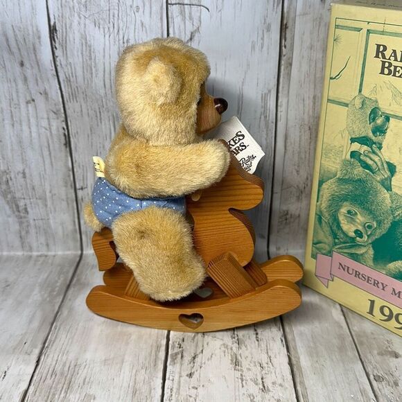 Raikes Bears Ben 1990 Collectible Nursery Miniatures and Wooden Rocking Horse NE - Picture 5 of 7